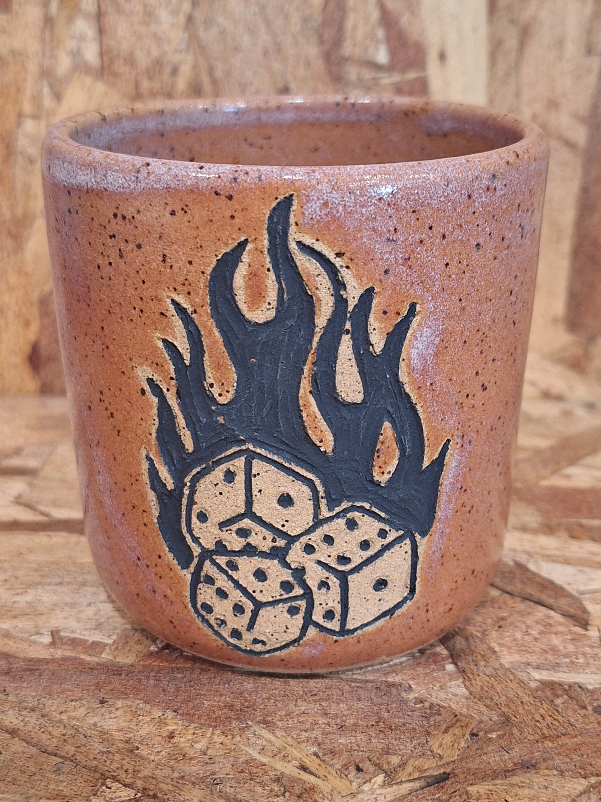 Flame Dice Tumbler