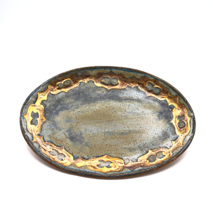 Gold Chain Plate Oval Large