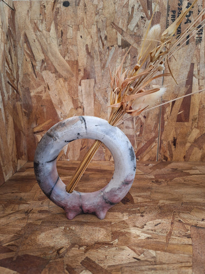 Pit Fired Ikebana with Good Buds