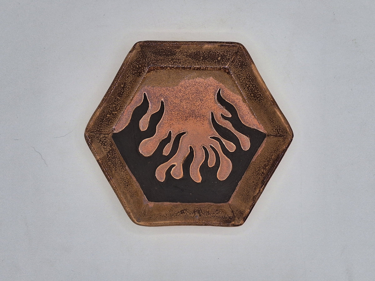 Flame Plate Hexagon Medium