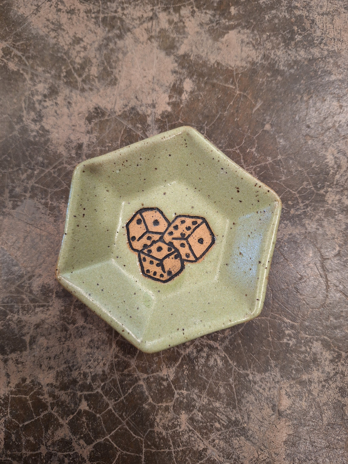 Dice Plate Hexagon Mini