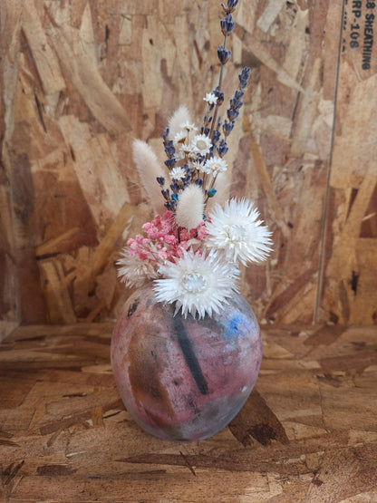 Pit Fired Ikebana with Good Buds
