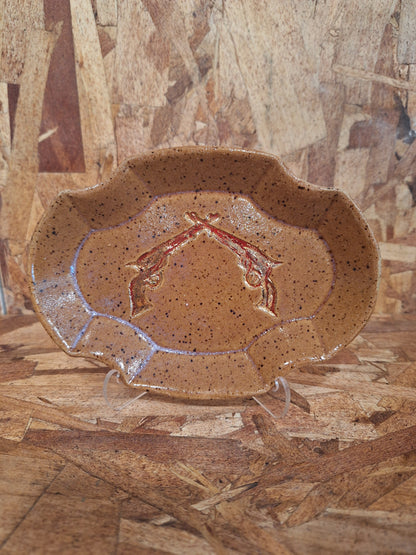 Pistol Plate Scalloped Oval